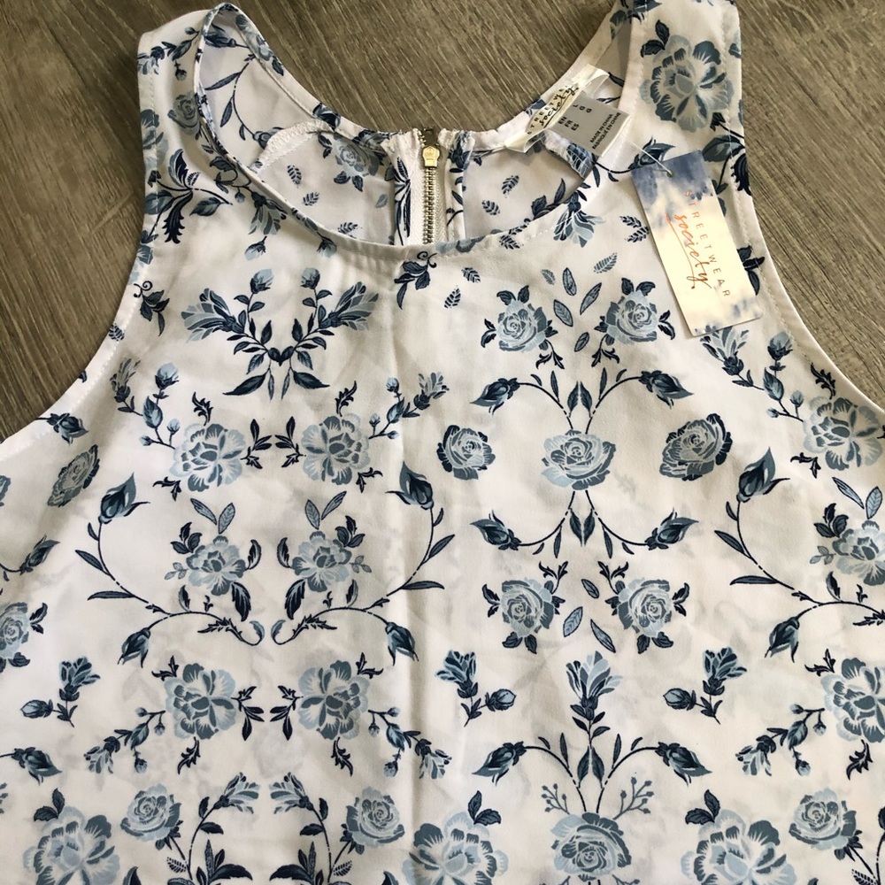 Never worn racerback floral tank top
